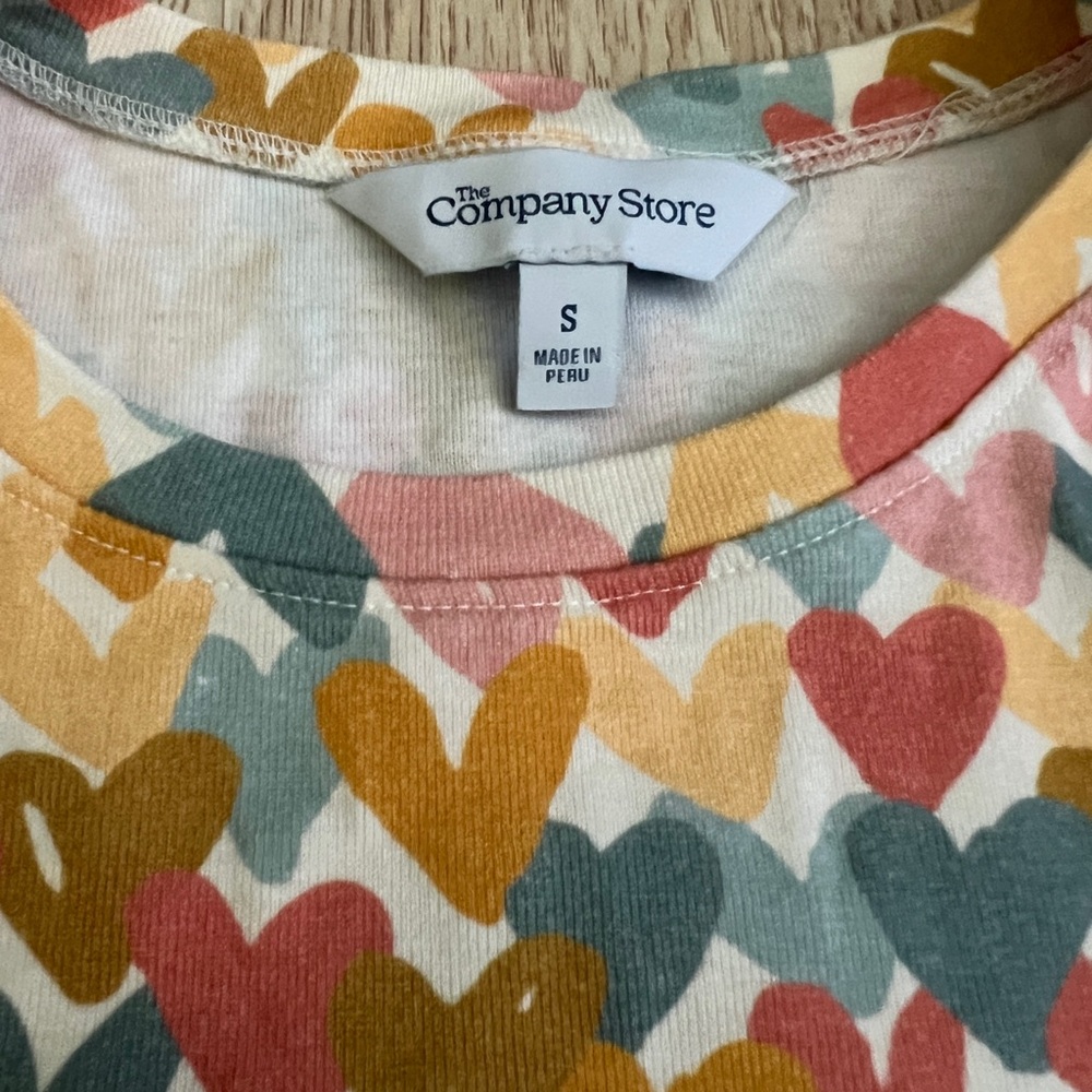 The Company Store Multicolor Heart Pattern Matching Set - Picture 3 of 4